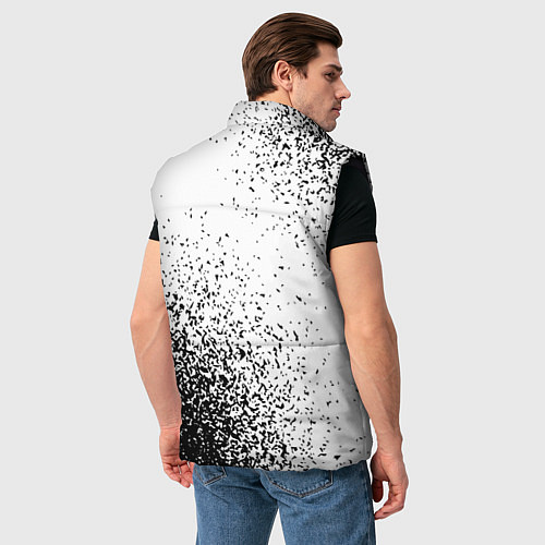 Мужской жилет Foo Fighters и рок символ на светлом фоне / 3D-Черный – фото 4