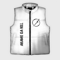 Мужской жилет Akame ga Kill glitch на светлом фоне: надпись, сим