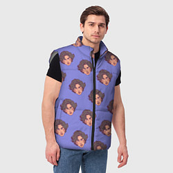 Мужской жилет Тимоти Шаламе узор, цвет: 3D-светло-серый — фото 2