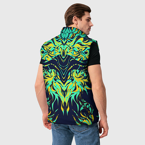 Мужской жилет Сияние узора / 3D-Черный – фото 4
