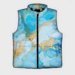 Мужской жилет Лазурь с золотом, цвет: 3D-черный
