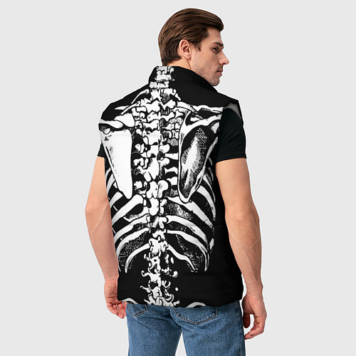 Мужской жилет Skeleton ribs / 3D-Светло-серый – фото 4
