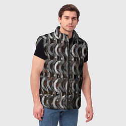 Мужской жилет Кольчуга с большими кольцами, цвет: 3D-светло-серый — фото 2
