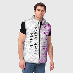Мужской жилет Within Temptation rock legends: по-вертикали, цвет: 3D-черный — фото 2