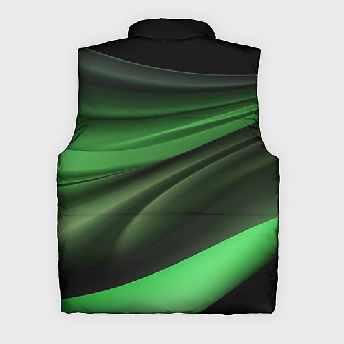 Мужской жилет Темная зеленая текстура / 3D-Светло-серый – фото 2