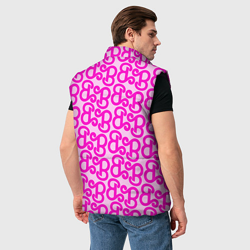 Мужской жилет Логотип Барби - буква B / 3D-Черный – фото 4