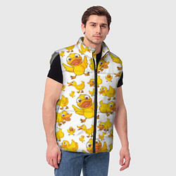 Мужской жилет Yellow ducklings, цвет: 3D-светло-серый — фото 2