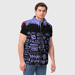 Мужской жилет Games pattern, цвет: 3D-красный — фото 2