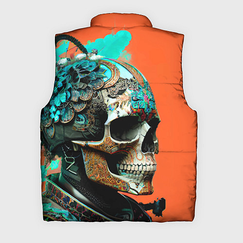 Мужской жилет Art skull - irezumi - Japan / 3D-Светло-серый – фото 2
