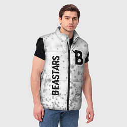 Мужской жилет Beastars glitch на светлом фоне: надпись, символ, цвет: 3D-черный — фото 2