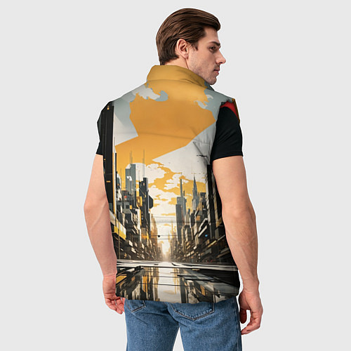 Мужской жилет Роботозированный страж / 3D-Красный – фото 4