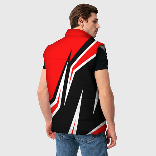 Мужской жилет Ducati- red stripes / 3D-Светло-серый – фото 4