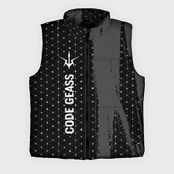 Мужской жилет Code Geass glitch на темном фоне: по-вертикали, цвет: 3D-черный