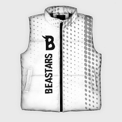 Мужской жилет Beastars glitch на светлом фоне: по-вертикали