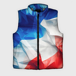 Мужской жилет Абстракция в цветах флага РФ