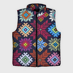 Мужской жилет Орнамент удмуртский, цвет: 3D-светло-серый