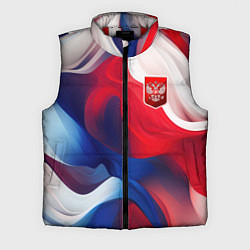 Мужской жилет Красный герб России, цвет: 3D-красный