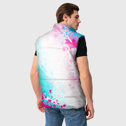Мужской жилет The Offspring neon gradient style: надпись, символ / 3D-Черный – фото 4