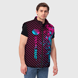 Мужской жилет Daewoo - neon gradient: по-вертикали, цвет: 3D-черный — фото 2