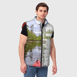 Мужской жилет Реки Подмосковья, цвет: 3D-красный — фото 2