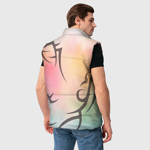 Мужской жилет Трайбл граффити / 3D-Черный – фото 4