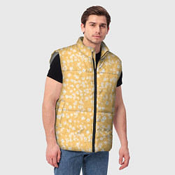 Мужской жилет Сакура паттерн, цвет: 3D-светло-серый — фото 2