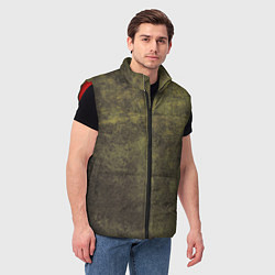 Мужской жилет Текстура - Dirty green, цвет: 3D-красный — фото 2