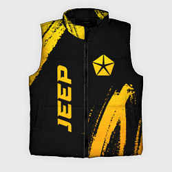 Мужской жилет Jeep - gold gradient: надпись, символ