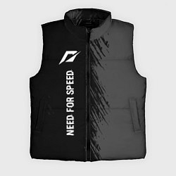 Мужской жилет Need for Speed glitch на темном фоне: по-вертикали