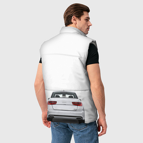 Мужской жилет Audi a5 / 3D-Светло-серый – фото 4