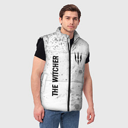Мужской жилет The Witcher glitch на светлом фоне: надпись, симво, цвет: 3D-черный — фото 2