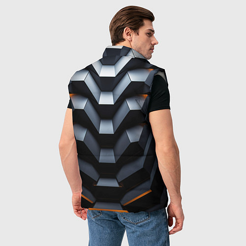 Мужской жилет Объемная конструкция / 3D-Светло-серый – фото 4