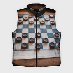 Мужской жилет Шашки, цвет: 3D-светло-серый