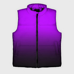 Мужской жилет Градиент фиолетово-чёрный, цвет: 3D-черный