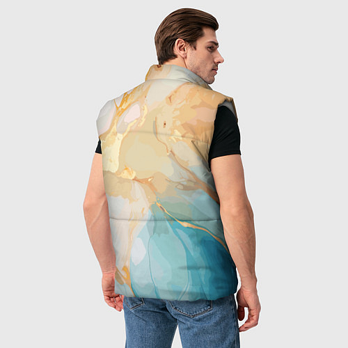 Мужской жилет Янтарь и бирюза / 3D-Светло-серый – фото 4