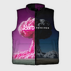 Мужской жилет Barbenheimer - meme - nuclear explosion