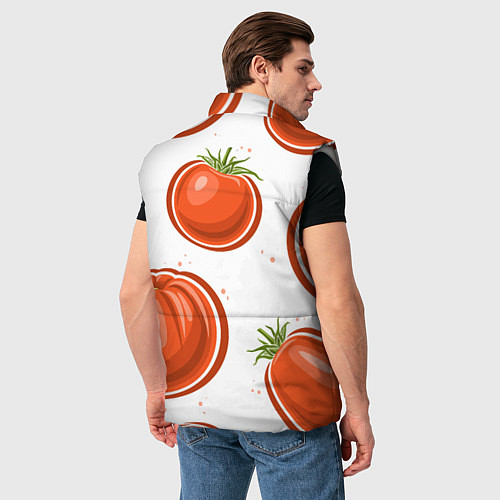 Мужской жилет Помидорчики / 3D-Светло-серый – фото 4