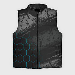 Мужской жилет Абстракция гранж, цвет: 3D-черный