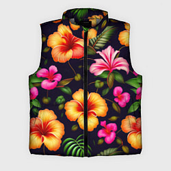 Мужской жилет Гавайские цветы узор