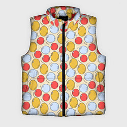 Мужской жилет Красные, желтые и голубые пузыри