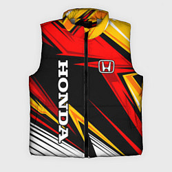 Мужской жилет Honda - красный и оранжевый, цвет: 3D-светло-серый