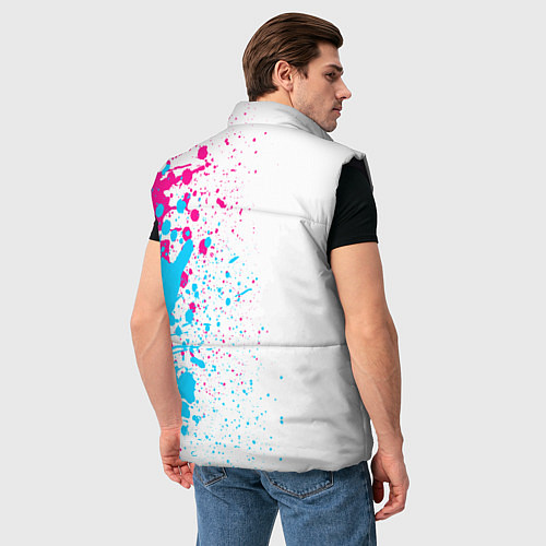 Мужской жилет JoJo Bizarre Adventure neon gradient style: по-вер / 3D-Черный – фото 4