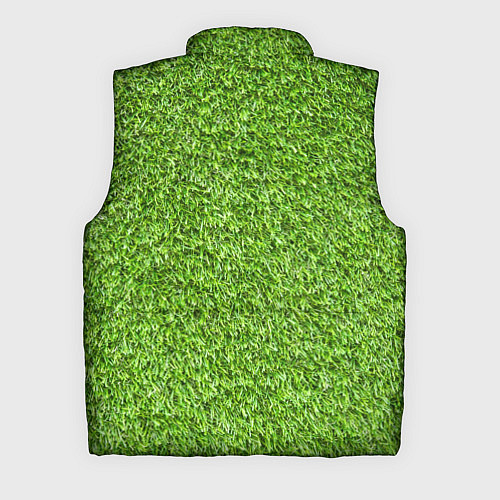 Мужской жилет Зелёный газон / 3D-Светло-серый – фото 2