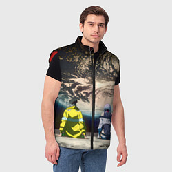 Мужской жилет Cyberpunk Edgerunners Дэвид Люси, цвет: 3D-красный — фото 2