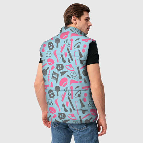 Мужской жилет БДСМ - игрушки / 3D-Черный – фото 4