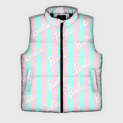 Мужской жилет Паттерн Барби на фоне костюма Кена в розово-голубу, цвет: 3D-черный