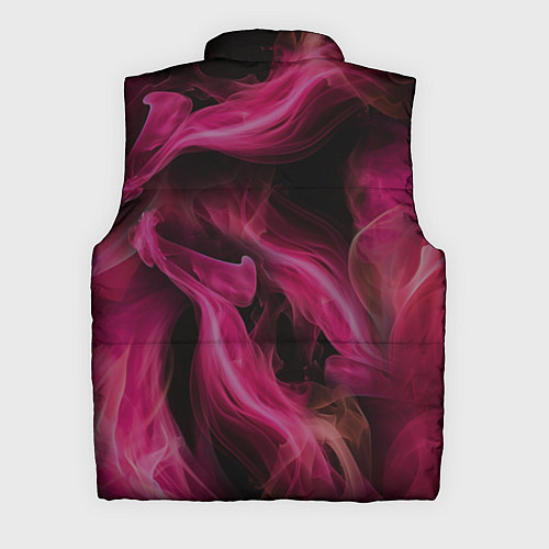 Мужской жилет Розовый цветок в огне - нейросеть / 3D-Светло-серый – фото 2