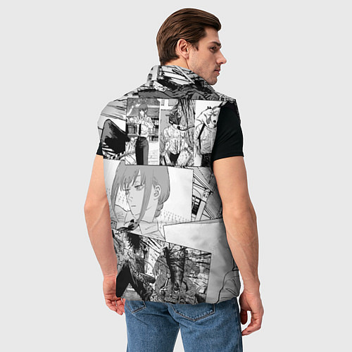Мужской жилет Человек Бензопила манга / 3D-Черный – фото 4