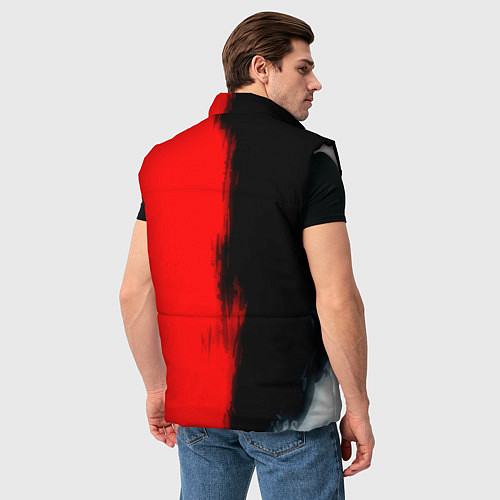 Мужской жилет Bmw sport colors / 3D-Светло-серый – фото 4