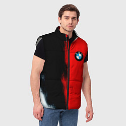 Мужской жилет Bmw sport colors, цвет: 3D-светло-серый — фото 2